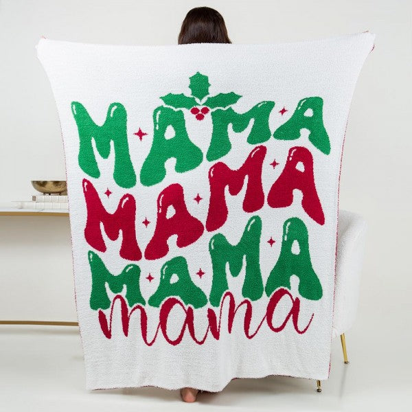 Christmas MAMA Microfiber Blanket