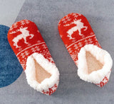 Red Christmas Indoor Slipper Socks