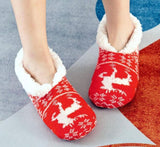 Red Christmas Indoor Slipper Socks