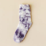 Soft Plush Knit Tie-Dye Socks