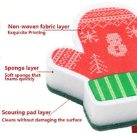 Christmas Sponge Scrubbers