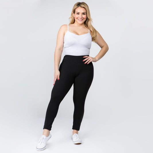 New Mix Peach Skin Leggings-Curvy