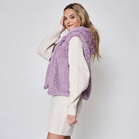 Do Everything In Love Lavender Faux Fur Hooded Vest