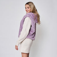 Do Everything In Love Lavender Faux Fur Hooded Vest