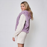 Do Everything In Love Lavender Faux Fur Hooded Vest