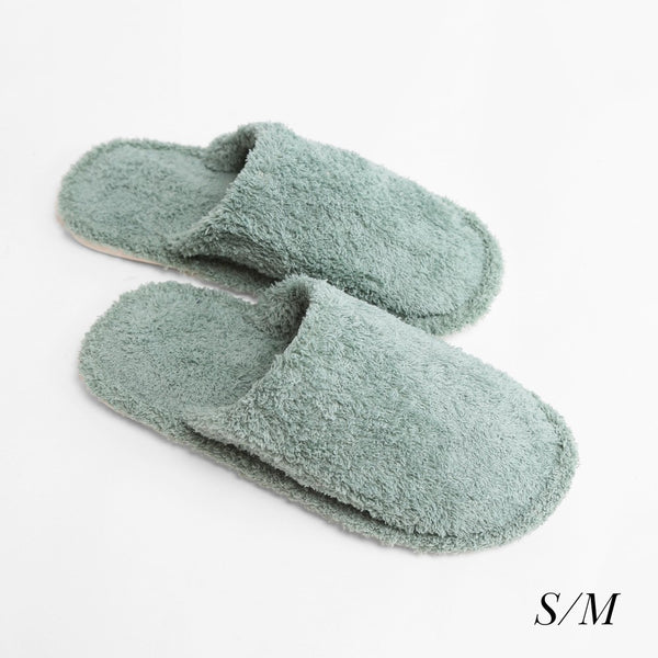 Comfy Luxe Mint Slide On Slippers