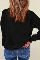 Black Rhinestone LOVE Graphic Sweatshirt