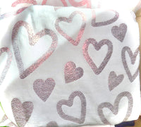 Iridescent Heart Plush Blanket