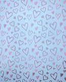 Iridescent Heart Plush Blanket