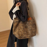 Runaway Leopard Canvas Tote Bag