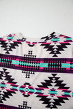 Fiestaa Azteca Western Print T-Shirt Dress