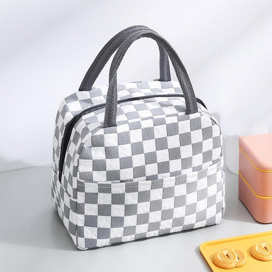 Quilted Checker Lunch Box