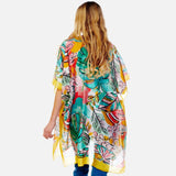 Bomb Botanical Leaf Printed Kimono