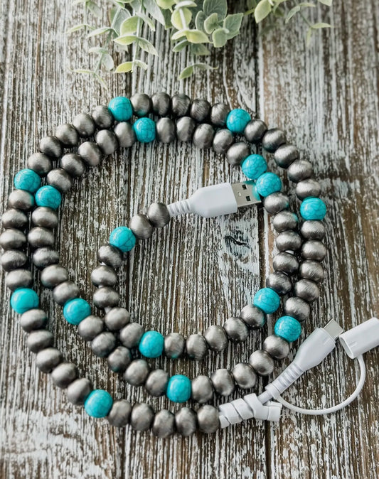 Trendy Beaded 2 in 1 Phone Chargers