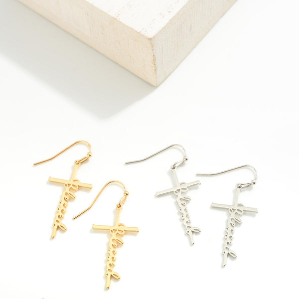 Blessed Cross Earrings