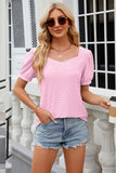 Eyelet Short Sleeve T-Shirt