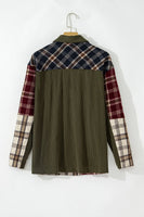 Plaid Button Up Long Sleeve Jacket