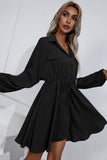 Ivy Lane Collared Tie Waist Button Up Shirt Dress