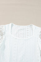 Eyelet Lace Long Sleeve Bodysuit