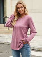 Round Neck Long Sleeve T-Shirt