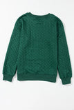 Full Size MERRY AND BRIGHT Cable Knit Pullover Sweatshirt