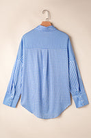 Plaid Button Up Long Sleeve Shirt