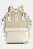 Himawari Water Resistant Canvas Backpack Bag with Side Pockets