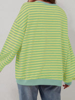 Lovelet Contrast Striped Long Sleeve Sweatshirt