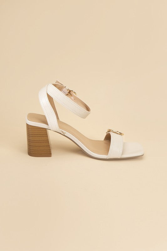 TREATY BUCKLE SANDAL HEELS