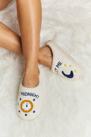 Melody Printed Plush Slide Slippers