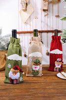 4-Pack Christmas Gnome Bottle Cover