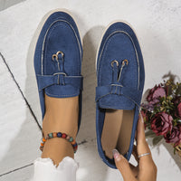 Round Toe Flat Slip-Ons