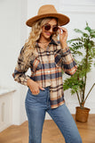 Button Down Collared Plaid Shacket