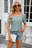 Eyelet Short Sleeve T-Shirt