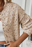 Confetti Button Up Long Sleeve Cardigan