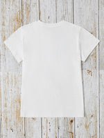 Graphic Round Neck Short Sleeve T-Shirt