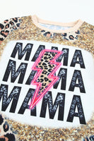 MAMA Graphic Leopard Short Sleeve T-Shirt