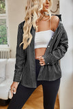 Striped Button Up Long Sleeve Shirt