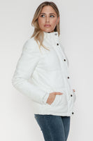 YMI Pocketed Zip Up Turtleneck Puffer Jacket