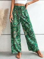 Printed Wide Leg Pants