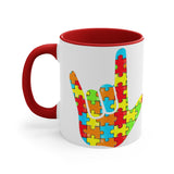 ASL Autism Awareness Accent Mug