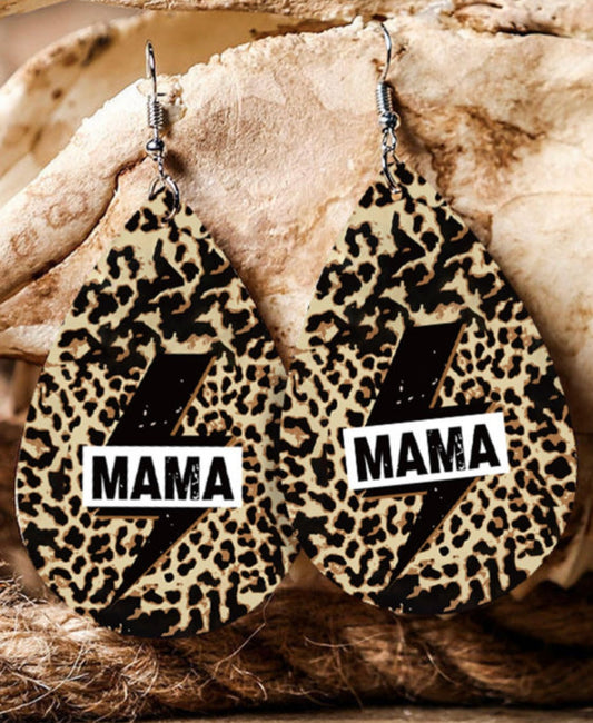 Leopard MAMA Earrings