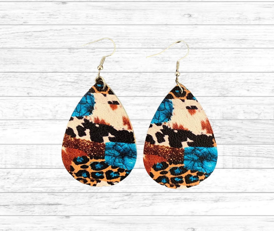 Leopard Western Print Earrings