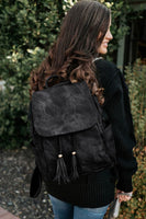 Black Backpack + Clutch
