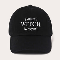 Baddest Witch In Town Embroidered Baseball Cap