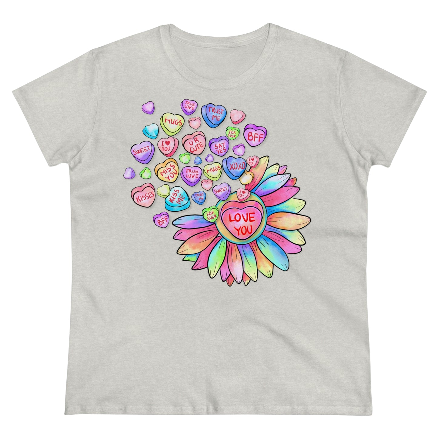 Love You Conversation Hearts Cotton Tee