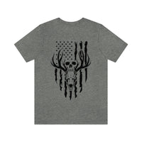 US Deer Skull-Unisex Bella Canvas Jersey Short Sleeve Tee