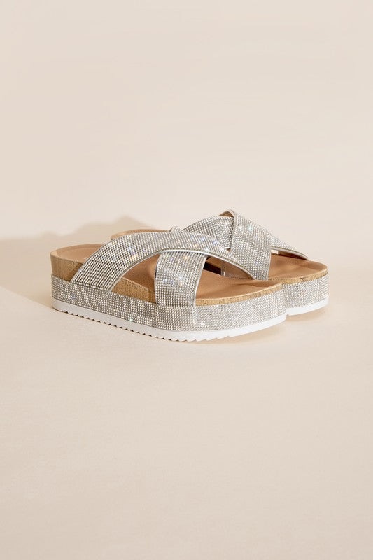 SODA APOLLO RHINESTONE SLIDES