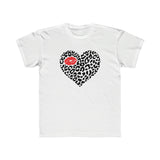 Kids Leopard Heart Valentine Tee