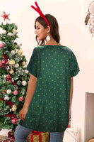 Christmas Round Neck Short Sleeve T-Shirt